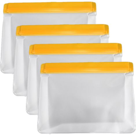 Sac À Fermeture Éclair Étanche - Pour Sandwichs Et En-Cas - Réutilisable - 100 % Polyéthylène - 20 Pièces (1/5)