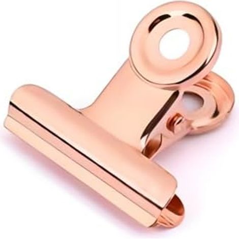 30 petites pinces Bulldog, trombones or rose 22 mm, trombones en métal, petites pinces à feuilles pour photos, bureau, dossiers, magasins, école (1/5)