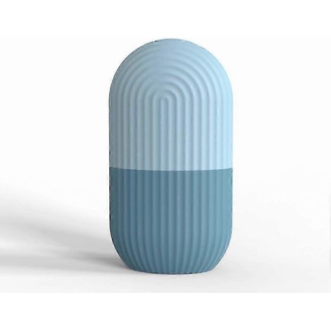 Rouleau de massage facial glacé, outil de beauté pour les soins de la peau et les poches sous les yeux en silicone (bleu) (1/5)