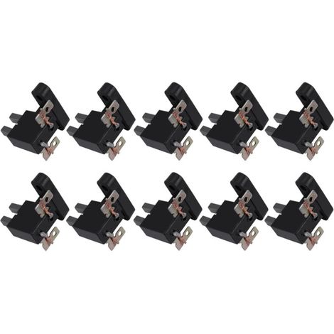 Escobillas de carbón, 10 unidades, universales para generadores GX390 de 4, 5 y 7 kW. (1/4)