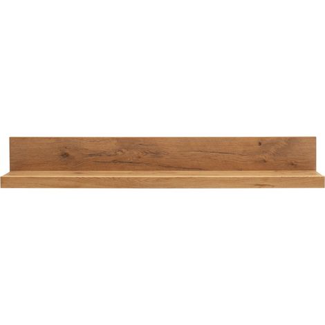 Etagère mural coloris chêne massif huilé - Longueur 138 x Hauteur 20 x Profondeur 20 cm (1/5)