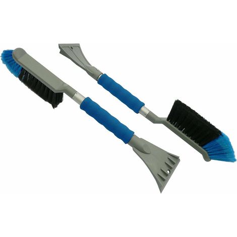 Cepillo Rascador de Hielo para Coche, 52 cm, herramienta para quitar nieve, mango antideslizante, mango de aluminio, raspador de 10 cm, cepillo de 17 cm, alta calidad