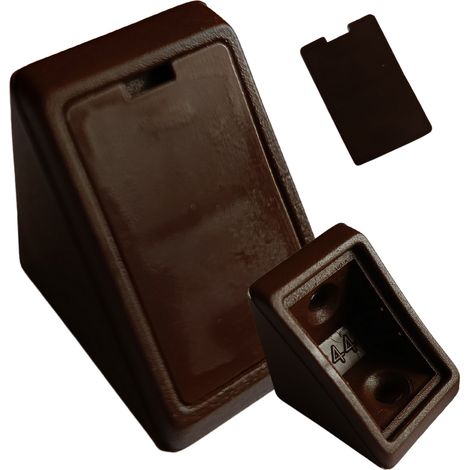 Staffa angolare per mobili 24x24x20 staffa komandorek con aletta noce (13) 100 pezzi (1/5)