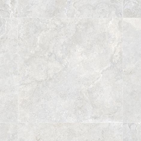 Carrelage effet Travertin Gris Clair 100x100x2 cm Castorel - Sol extérieur (vendu par carton de 1 m²) - RO'MA CARRELAGE (1/3)