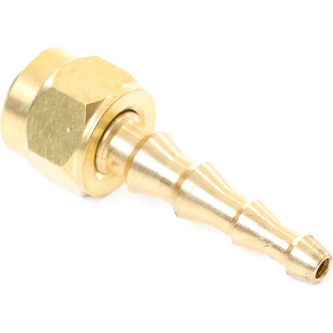 ELMAG Schlauchtülle - 6-9 mm mit Überwurfmutter IG 1/4, 6 mm, Messing, orig. OXYTURBO (1/2)