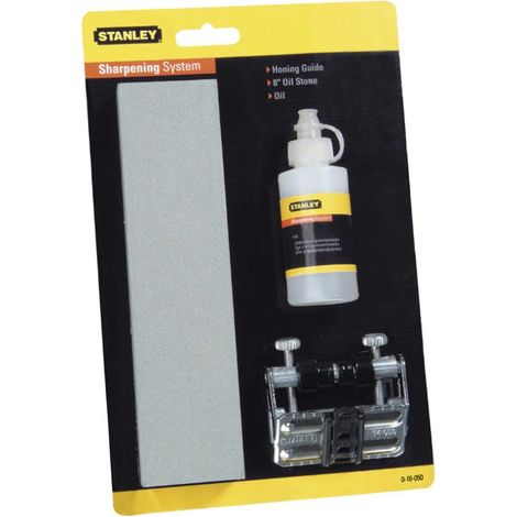 Stanley STA016050 Chisel Sharpening Set Honing Guide, Stone and Oil 0-16-050