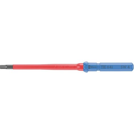 Wera Kraftform Kompakt VDE 64 i 4,0 x 157 mm TIE pour électricien 6 pans intérieurs Lame interchangeable 4.0 mm