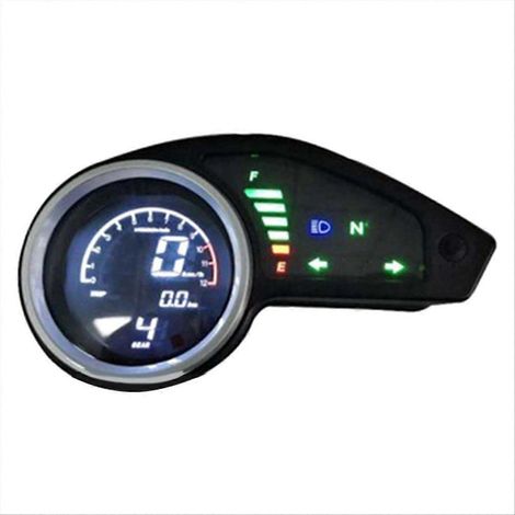Compteur kilométrique numérique universel pour moto avec éclairage nocturne (1/5)