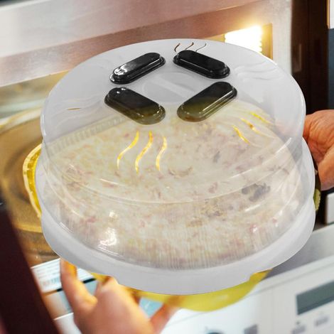 Klappdeckel für Mikrowelle mit starkem Magneten und Spritzschutz (1/5)