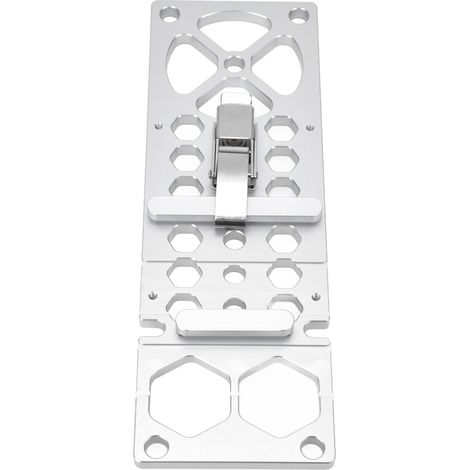 Serre-joint rail guide 90° en alliage aluminium acier inoxydable pour scie circulaire électrique bricolage 260x88x8mm argent (1/5)