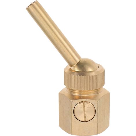 Buse de fontaine à valve en cuivre avec buse réglable, adaptée aux bassins extérieurs. (1/5)