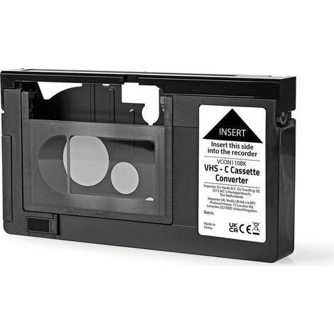 Nedis VHS Adapter / Konversation: VHS-C zu VHS / Plug and Play / Schwarz (1/5)