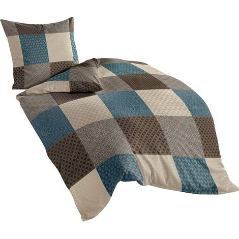 Bierbaum Biancheria da letto 6277 in pregiato castoro, prodotta in Germania, moka 04, 135 x 200 cm (1/3)