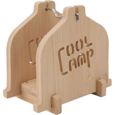 Bambus-Moskitoschutzstabhalter für Outdoor-Camping, Moskitobox und Brenner, zusammenklappbar und tragbar für Picknicks und Angeln (verpackt im PE-Beutel) (1/5)
