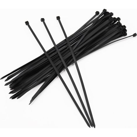 100 bridas para cables de 300 mm x 4,8 mm para red de sombra y protección visual para valla (1/5)