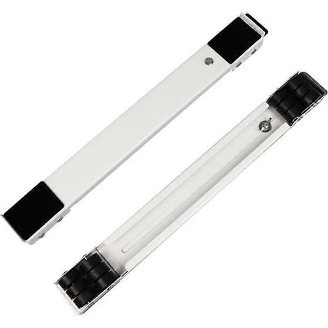 Machine à laver Base Stand Trolley Feet Movable réglable Telescopic Fridge Stand roue pour sèche-linge Refrigerator - blanc (1/5)