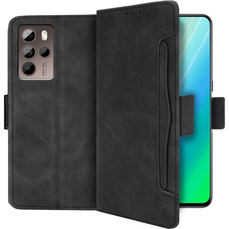 Étui à rabat pour HTC U23 Pro, avec emplacement pour carte, noir