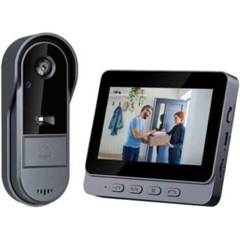 IP65 waterproof wireless video intercom - 1080P camera - 4.3" IPS screen - 170° angle - IR night vision - Two-way audio - For outdoor use (1/4)