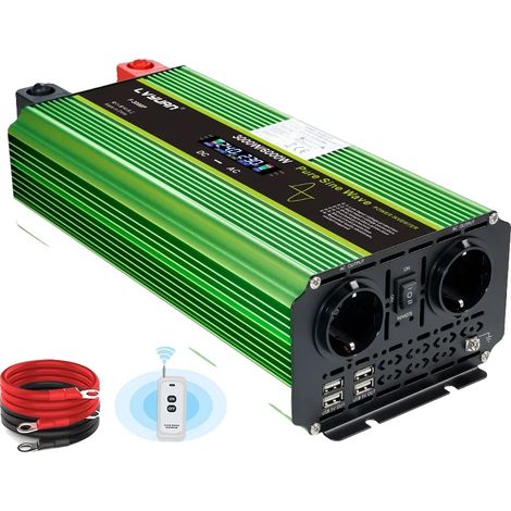 Onduleur, Onde Sinusoïdale Pure, Affichage LCD Intelligent, 24V 3000W-6000W (1/2)
