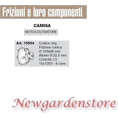Frizione conica compatibile 103x99 15x12EV motocoltivatore CAMISA 15594