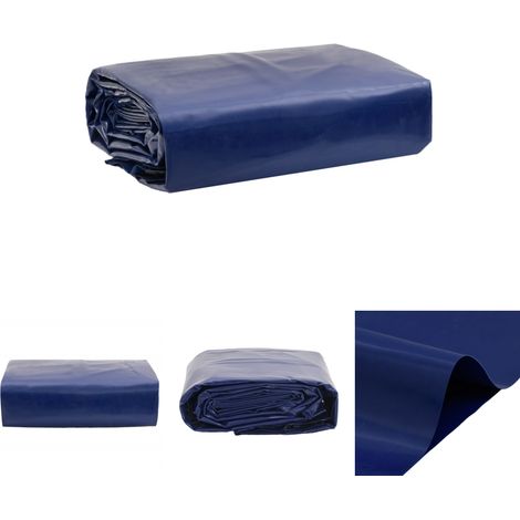 The Living Store Abdeckplane Blau 6x8 m 650 g/m² - Planen (1/5)