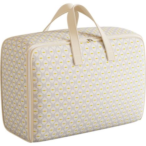 Sac De Rangement Non Tissé - 60 L - Fermeture Éclair Double - Poignées Renforcées - Pour Vêtements Literie Organiseurs De Placard - 1 Pièce (1/5)