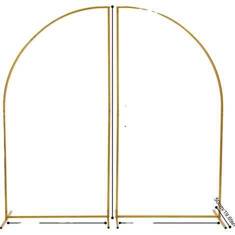 Hochzeitsbogen, elegantes Design, langlebige Metallkonstruktion, M, Gold (1/2)