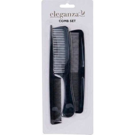 BATHROOM peines negros 3 piezas , Juego de peines negros 3 piezas, un set práctico y básico para el cuidado diario del cabello, adecuado para uso doméstico o profesional.

Caracter