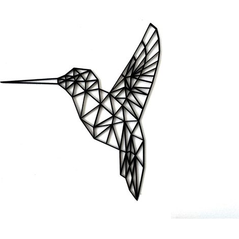 Colibri - Décoration murale en bois - 5243cm - Décoration murale minimaliste - Décoration murale à suspendre (1/4)