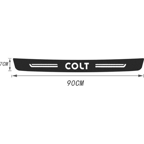 (1 pièce) Ruban adhésif de seuil de porte pour Mitsubishi Colt - Protection intérieure - Autocollants de protection durables et décoratifs - Accessoire de voiture pour pédales d'entrée (1/3)