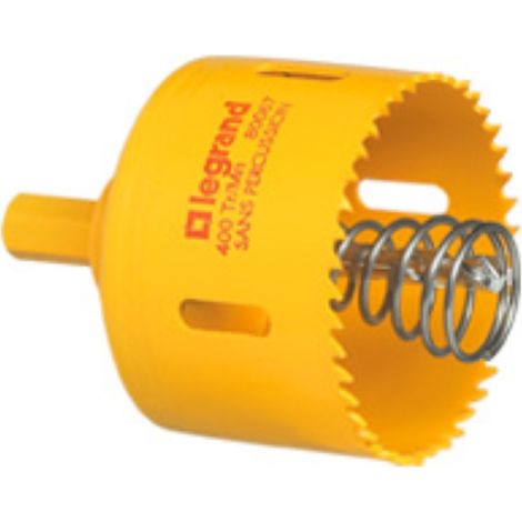 Legrand – Scie cloche Ø67mm pour boîtes d'encastrement cloisons sèches 1 à 4 postes – Bi-métal avec foret carbure – Dents HSS m³ renforcées