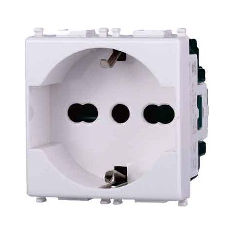 TOMA ITALIANA/ALEMANA 'STARLIGHT' 10/16A 250V - 2P+T