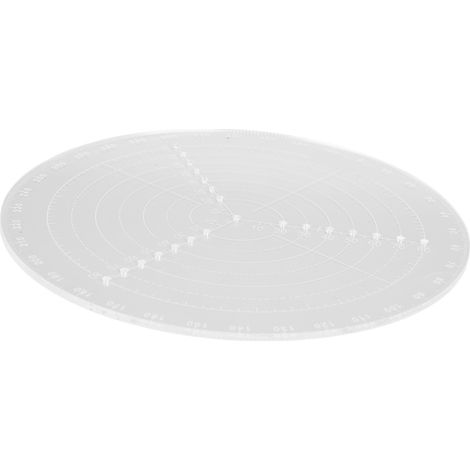 Règle de centrage pour tour à bois, outil de menuiserie, compas à bois pour trouver le centre des rondins, règle de traçage de cercle, petite règle de centrage (diamètre 20 cm) (1/5)