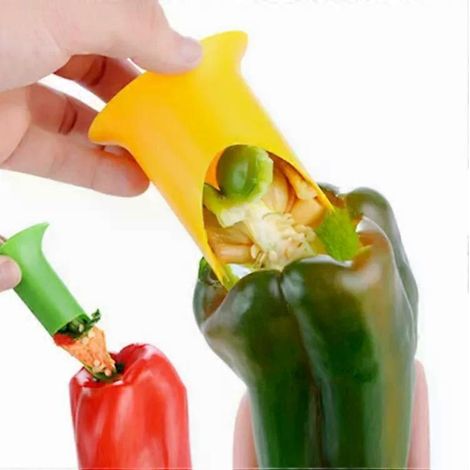 Extracteur de graines de piment 2 en 1, éplucheur de fruits et légumes de cuisine