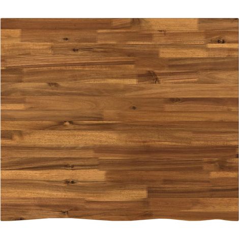 vidaXL Live Edge Table Top 70 x 60 x 3.2 cm Rectangular