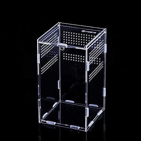 1 Boîte De Terrarium, Acrylique Transparent, Ventilation Complète, Habitat Pour Reptile, Insecte, Élevage