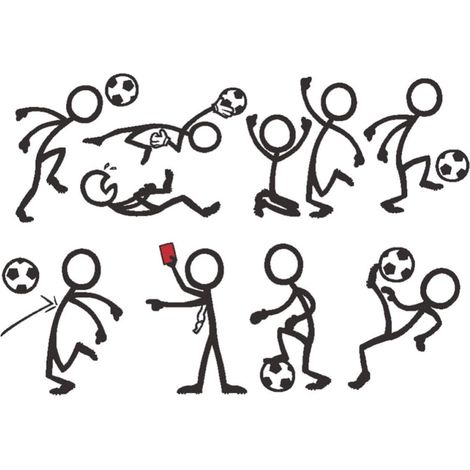 Stickers Muraux Foot en Pvc Noir Motif 3d Football, Autocollant Mural pour Salle de Sport et Chambre D'garçon et Filles, Design Amovible et Décoratif (1/5)