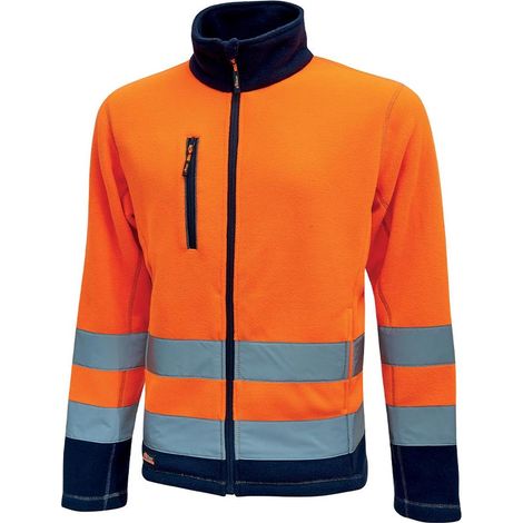 U-Power Boing Warnschutz Fleecejacke - XL - Orange