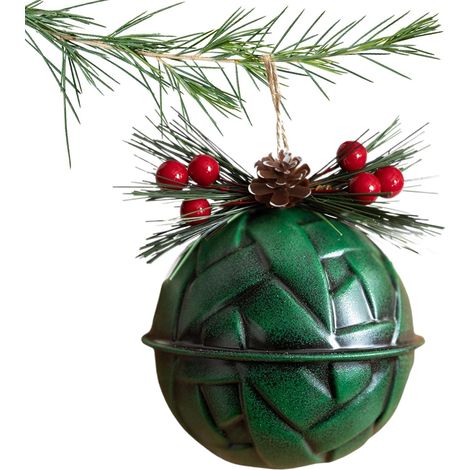 Cloche de Noël, Pendentif Cloches en métal coloré pour Arbre Accessoires d'ambiance de Vacances pour Rebord de fenêtre, Chambre à Coucher, Salon, extérieur, Cour, réunions de, fêtes (1/5)