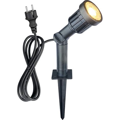 Spot à LED Jardin avec Piquet - IP65 - Étanche - Pivotant - Pour jardin, terrasse, extérieur - Avec câble de 1500 mm et tube d'extension (1/5)