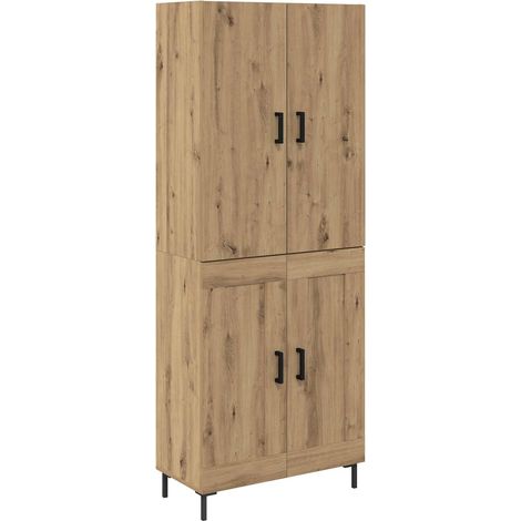 Maison Exclusive - Alacena Roble artesanal 69,5 x 34 x 180 cm Mad