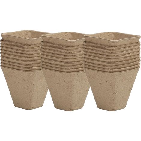 Pots de pépinière, Matériau écologique, Design polyvalent, style-D-30PCS (1/2)