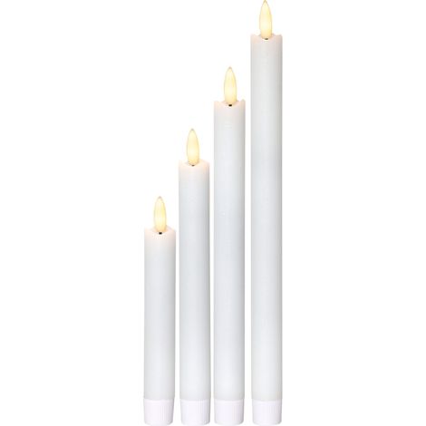 LED-Kerzen 'Flamme' lang, 4er Set, versch. Größen (1/5)