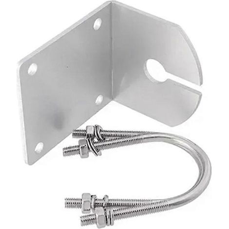 Bride d'antenne en L en acier inoxydable, fixation murale pour base de véhicule et antenne extérieure N-K (1/5)