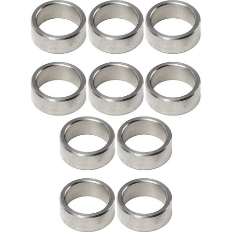 10-teiliges Unterlegscheiben-Distanzscheiben-Set, 15 mm Außendurchmesser, 12 mm Innendurchmesser, Edelstahl, Zubehörteil-Set, Kit 3515-0015-0060 (1/5)