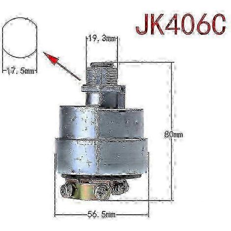 (JK406C) Interrupteur d'allumage de préchauffage moteur JK406C et JK412 pour camions et véhicules (1/5)