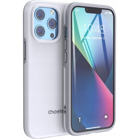 Choetech MFM Anti-Drop-Hülle, kompatibel mit MagSafe für iPhone 13 Pro, Weiß (PC0113-MFM-WH) (1/5)
