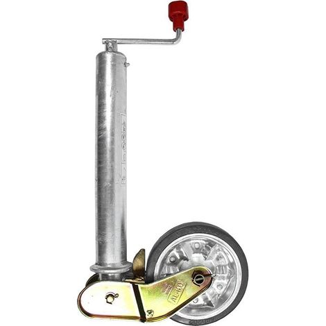 AL-KO Rueda jockey plegable automática Ø60 mm neumático de goma maciza 200 x 50 mm 500 kg