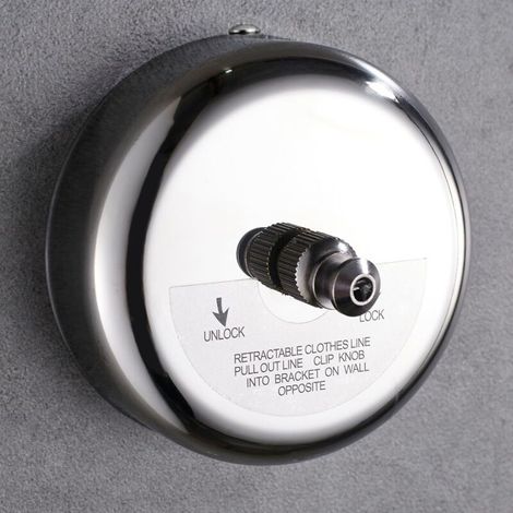 Étendoir à linge rétractable pour une utilisation intérieure et extérieure, fixation murale, 2,8 m, idéal pour appartements, hôtels, buanderies, salles de bains, séchage de couettes, vêtements et serv