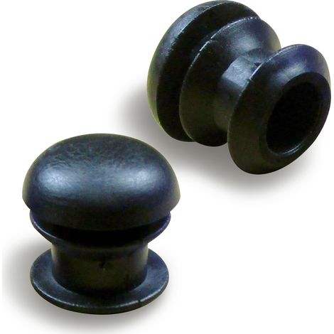 Ajile - Embout rond à ailettes diam. 50 mm Plastique GRIS